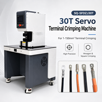 Machine à sertir les terminaux Qilin SQ-30T 2KW à commande servo, 1-150mm², précision 0,02mm, écran tactile intelligent, pour câbles robustes