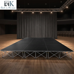 ระบบเวทีพับได้อลูมิเนียมติดตั้งง่าย นิยมใช้สำหรับงานแต่งงาน  แท่นเวทีเคลื่อนที่สำหรับงานอีเว้นท์ - Product Image 2