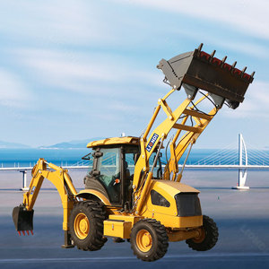 Matériel de terrassement de haute qualité, mini tracteur agricole 4x4 avec chargeur frontal et pelle rétrocaveuse à vendre - Product Image 6