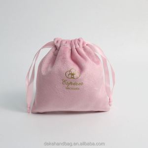 Pochette cadeau en velours avec cordon et ruban, personnalisable avec logo, petite, rose et verte, pour bagues, boucles d'oreilles et montres - Product Image 1