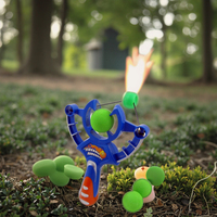 Mini lanceur de balles en mousse électronique en plastique pour enfants - Sûr et amusant, lanceur de poche