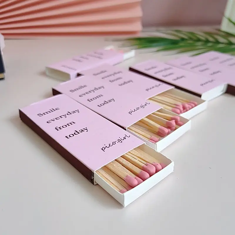 Matchbox-صندوق خشبي بسعر الجملة رخيص, مصنوع من الخشب الوردي للأمان للبيع بالجملة ، مناسب لمطابقة طبيعية للمنزل