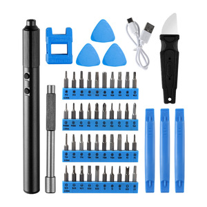 49 In 1 Rechargeable Electric <b>Screwdriver</b> <b>Set</b> With Replaceable <b>Bits</b> For Computer Laptop Repair Tools Chrome Vanadium Steel - Product Image 2
