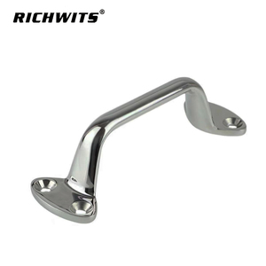 Precio de fábrica Hardware marino Manija de puerta de barco de alto pulido Cbinet de acero inoxidable con base para barcos. - Product Image 1