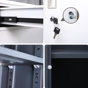 Sanjian Export Steel Small Size <strong>Low</strong> Height Filing Single Door with 2 Drawer Adjustable Shelves Steel Metal File <strong>Storage</strong> <strong>Cabinet</strong> - Product Image 6