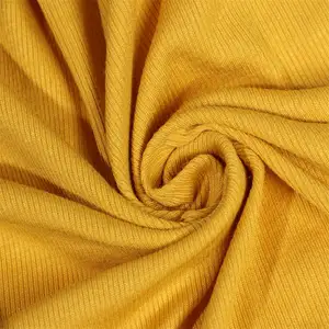 Rib Factory Wholesale 95% Rayon 5% Spandex 260gsm 140cm French Rib Fabrics For Sweater