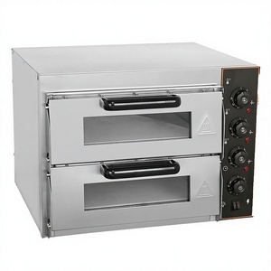 Horno Eléctrico Comercial para Exteriores con Control Manual para Pizza y Nueces, Termostato Ajustable, Dos Estantes, Temporizador Integrado, para Restaurantes y Panaderías - Product Image 3
