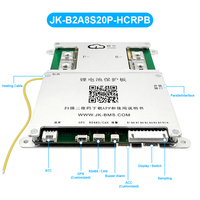 JK BMS V19 Smart BMS 4S~8S BT RS485 HEAT CAN 0.4~2A Corriente 40A-300A Balanceador Activo Li-ion LiFePo4 LTO Batería con Certificación CE/FCC