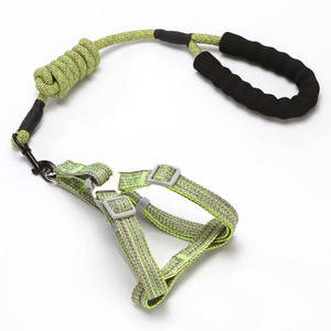 New Design Simple Reflective Adjustable Pet Foam Handle <b>Leash</b> <b>Dog</b> Chest Strap Set Harness Z0111-1 - Product Image 5