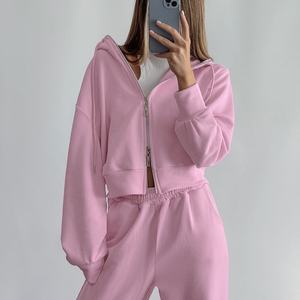 Nouvelle veste longue zippée de haute qualité pour femme, style streetwear décontracté, unie, tendance, personnalisée, OEM - Product Image 1