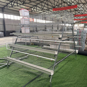 3-laags legbatterijkooien voor pluimveebedrijven, gegalvaniseerd, type A, voor 10.000 kippen - Product Image 2