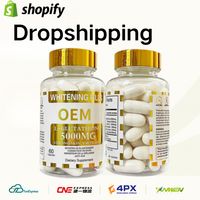 Agent de dropshipping de capsules blanchissantes à la L-Glutathione en marque privée |   Emballage personnalisé pour pilules blanchissantes pour la peau, fournisseur chinois