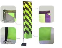 Drapeaux en polyester de publicité extérieure avec logo personnalisé tissu de soie en plumes de plage avec base en croix larme fanion de qualité supérieure