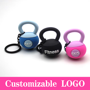 Porte-clés Kettlebell Série Fitness Tendance, Pendentif PVC Écologique, Accessoire pour Téléphone Portable, Sac à Dos, Vêtements, <span class=keywords><strong>Cadeau</strong></span> Sportif - Product Image 2