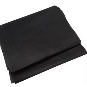 Tissu non tissé noir ES 15-120 g/m², respectueux de la peau, 100 % fibre ES, thermocollé, respirant, imperméable, styles uni et croisé - Product Image 1