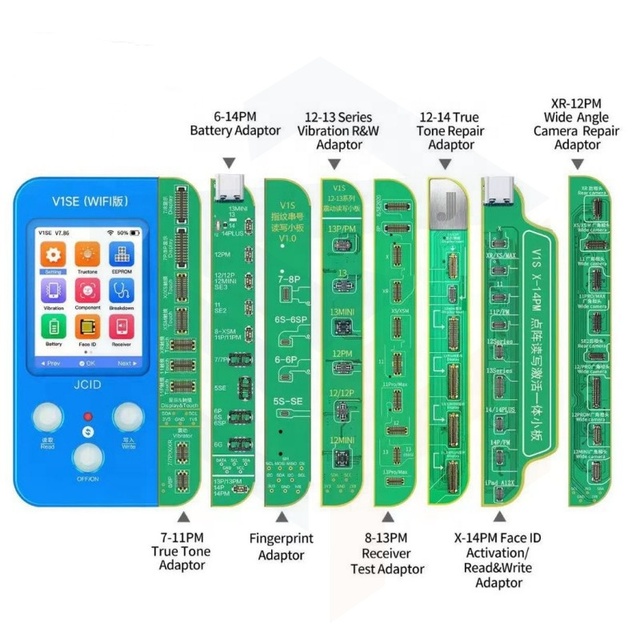 Bateria Repare Flex JCID V1S Battery Health Face Id Fingerprint Repair Programmer Mobile Repair Machine Phone Repair Tools