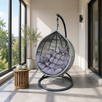 Fauteuil suspendu en aluminium pour jardin extérieur, moderne et élégant, avec coussin imperméable, idéal pour les hôtels