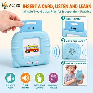Machine de lecture parlante bilingue pour enfants, anglais-espagnol, 255 cartes, 510 <span class=keywords><strong>mots</strong></span>, 31 thèmes, accent américain, jouet éducatif - Product Image 4