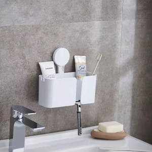 Armadietto portaoggetti a parete con ventosa, senza perforazioni, per bagno e dormitorio, modello H007 - Product Image 4