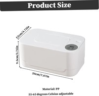 Chauffe-lingettes pour bébé avec lumière LED 40-55 ° Chauffe-lingettes portable C Dispenser : Garde les lingettes chaudes et humides – Service OEM/ODM