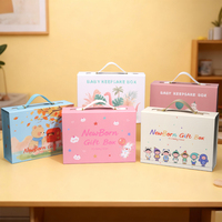 Boîte cadeau magnétique pliable en papier d'emballage pour biscuits, friandises, bonbons, jouets pour nouveau-nés