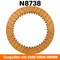 N8738 Plaque de friction en bronze haute performance CASE-DAVID-BROWN pour transmission, disque d'embrayage 133,1 mm, dents internes IT45 cb9