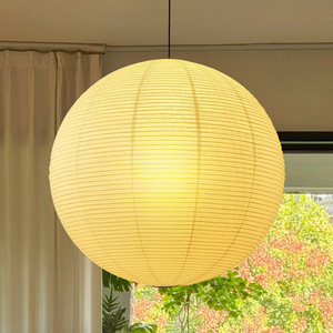 Paper Lantern Round Chandelier Led <b>Light</b> Source Switch Control For Living Room Bedroom Home Decor - Product Image 3