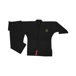 Uniformes de judo noir professionnel unisexe de 450 grammes en toile de coton pour vêtements d'arts martiaux - Product Image 1