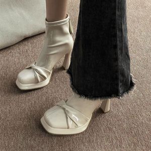 Zapatos de Novia Mary Jane con Tacón Cuadrado y Correa Cruzada Francesa, de Cuero Premium, Antideslizantes, Estilo Retro, Nueva Colección Otoño-Verano - Product Image 1