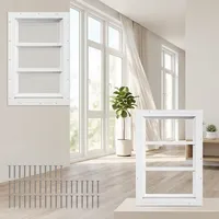 Ventana de aluminio con marco de aluminio de alta calidad, ventana de repuesto para caseta de perros, vidrio templado para construcción de jardín.
