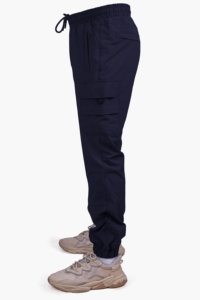 Pantalones Tácticos Negros 100% Algodón, Cintura Media, Lavado Oscuro, Pierna Ajustada, Corte Regular, Cómodos y Flexibles, Suministro al por Mayor - Product Image 2