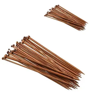 Iğne örme çorap örme küçük iğne 36 adet tek sivri bambu örgü iğneleri 18 boyutu Set kazak eşarp DIY