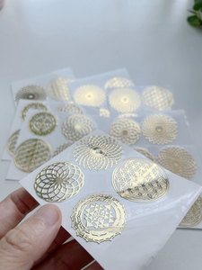 사용자 정의 인쇄 골드 실버 <span class=keywords><strong>3D</strong></span> 홀로그램 스티커 디지털 인쇄 접착 스티커 개인 스티커 투명 수락 - Product Image 3