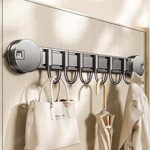 Suction Cup Hook <b>Wall</b> Mounted <b>Coat</b> <b>Rack</b> Removable Key Organizer Entryway Storage <b>Rack</b> Round Shape - Product Image 2