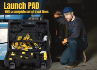 LAUNCH X431 PAD V Erweiterte Nutzfahrzeuge 1 Jahr Kostenloses Update 24-V-LKW-Kabel Vollsystem-Diagnose tool OBD2-Scanner