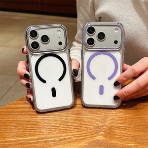 เคสโทรศัพท์ใสแบบไร้สาย TPU PC สำหรับ iPhone 17 Pro Max ป้องกันแรงกระแทก เคสแม่เหล็กสำหรับ iPhone 12 13 14 15 16 17 - Product Image 5