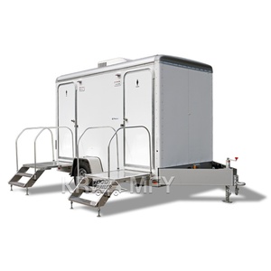 Mobile Washroom Restroom Trailer <b>Portable</b> <b>Toilet</b> Outdoor Bathroom Apartment Use Eco-Friendly Durable - Product Image 1