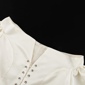 2025 senza spalline con bendaggio Beige senza spalline alla moda con <span class=keywords><strong>corsetto</strong></span> a manica lunga da donna - Product Image 6