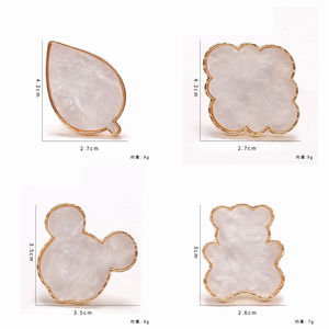 À la mode nouveau Design résine vernis à ongles <span class=keywords><strong>couleur</strong></span> mélange anneau Palette facile à nettoyer Agate plaque cristal <span class=keywords><strong>dessin</strong></span> manucure outil - Product Image 3