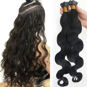 Extensions <span class=keywords><strong>de</strong></span> cheveux Microlink I Tip, ondulées, en cheveux humains, 8-30 pouces, couleur naturelle, cheveux brésiliens Remy, pointes en I pour femmes, 200g - Product Image 1