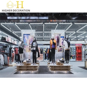 Comptoir de magasin de sport vintage Style <span class=keywords><strong>industriel</strong></span> rustique Magasin de sport <span class=keywords><strong>Meuble</strong></span> de salle d'exposition et porte-vêtements pratiques - Product Image 5