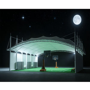 Structure tendue en PVDF haute résistance pour toitures de stades sportifs, couvertures de terrains de padel, toits de tentes de terrains de basketball - Product Image 4