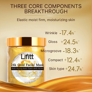 24K vàng collagen chống lão hóa mặt nạ nhăn giảm làm săn chắc mặt nạ OEM/ODM chăm sóc da mặt nạ - Product Image 3