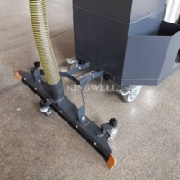 KINGWELL Nouveau aspirateur industriel électrique humide et sec de 100 L alimenté par batterie, 1500 W, réservoir en acier inoxydable pour la poussière et les métaux