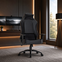 Chaise de jeu pivotante pliable et extensible en cuir PU OEM pour gamer et bureau, avec accoudoirs 4D – Vente en gros
