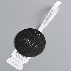 Producto al por mayor de fábrica, etiqueta colgante redonda, imprime el nombre de tu banda con cuerda, etiqueta de juguetes, etiqueta colgante de ropa para ropa - Product Image 2