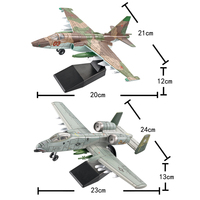 Air Force Airplane Fighter Jet Plane 1/72 Aircraft Airplane Kit A-10 Thunderbolt 2 Su25 Russian Toys Model Kit Building Block