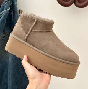 Botas de Nieve Cálidas de Invierno en Oferta, Plataforma de 5 cm de Altura, Botas de Nieve Clásicas de Lana de Alta Calidad - Product Image 3