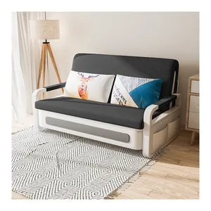Muebles para el hogar y la sala de estar, sofá cama esquinero plegable de lujo moderno, sofá cama plegable con marco de metal, sofá cama extraíble
