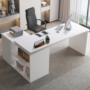 Anpassbarer moderner Luxus-L-förmiger Schreibtisch Executive <span class=keywords><strong>Desk</strong></span> Reversibler Holz-L-förmiger Schreibtisch mit Lager regalen für das Home Office - Product Image 1